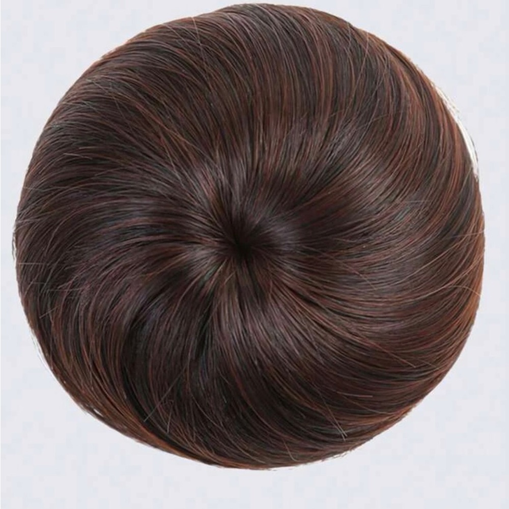 Short Straight Synthetic Hair Bun